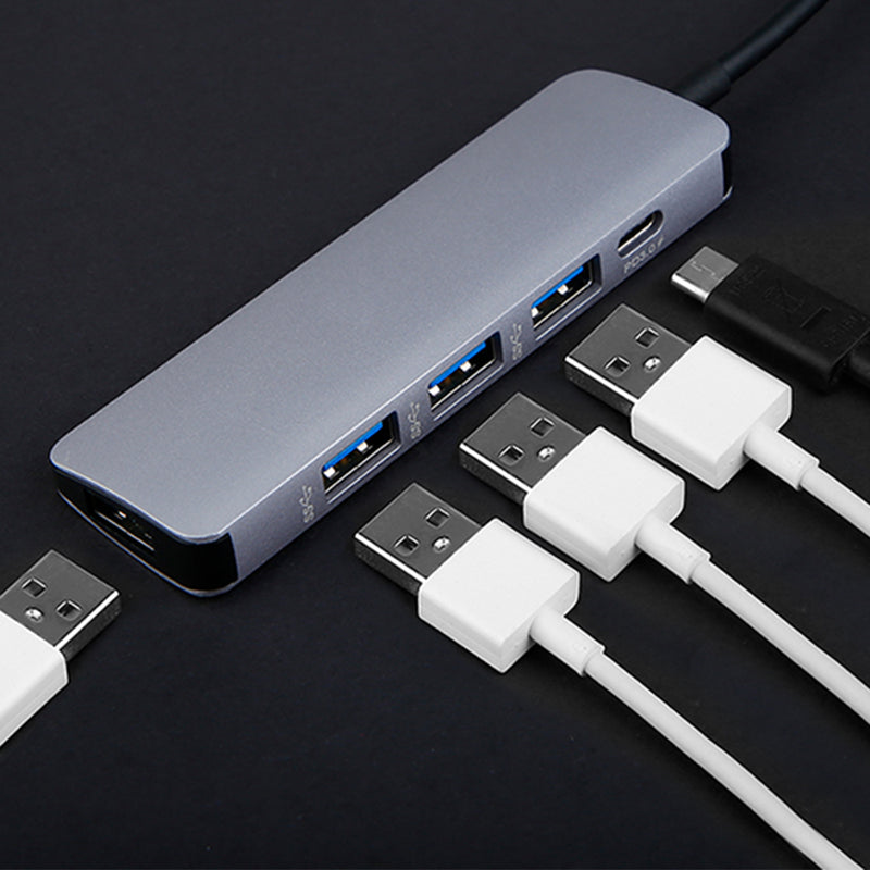 idrop USB C to USB 3.0 x4 Port + PD Reader