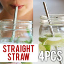 idrop 9PCS Stainless Steel Straw Drinking Set + Portable Carry Box Container