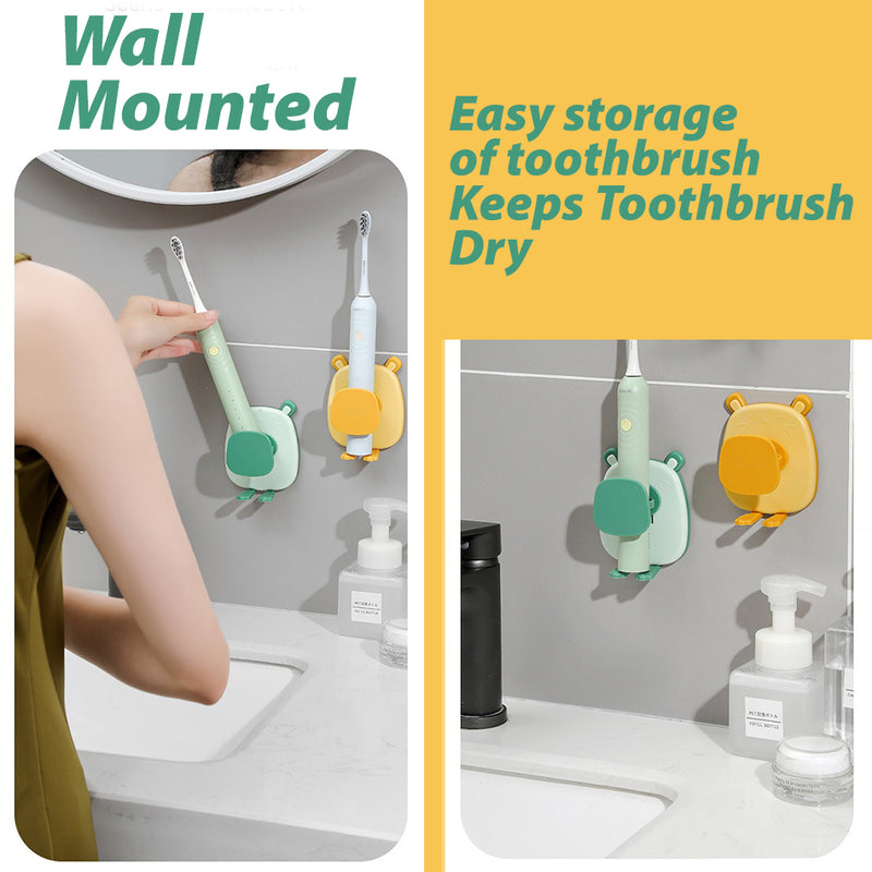 idrop Wall Mounted Electric Toothbrush Holder Mouse Design / Tempat Pegang Berus Gigi Elektrik / (强力胶)跳跳鼠电动牙刷架