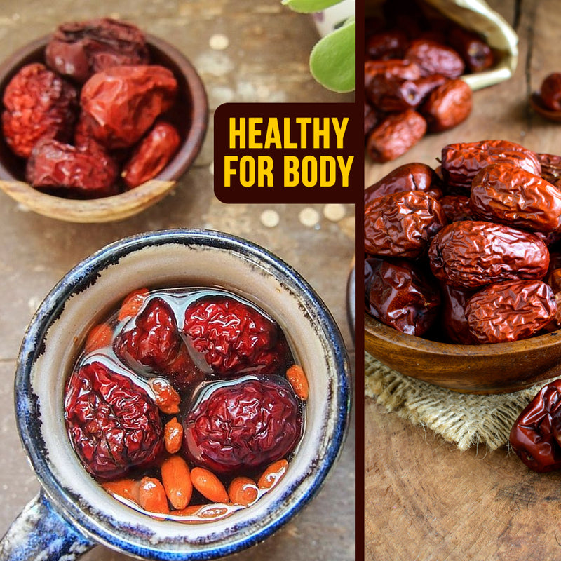 idrop 500g Red Dates Healthy Herbal Delicious Fruit | Kurma Merah Besar [ L Size ] / （500克） 特级红枣