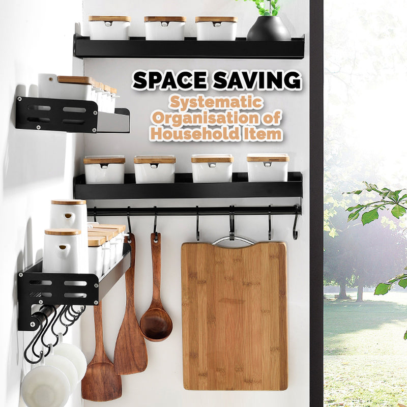 idrop Perforated Kitchen Wall Rack With Hook