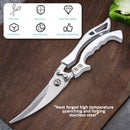 idrop [ 26CM ] Multipurpose Kitchen Shears Chicken Bone Scissors / Gunting Dapur Pemotong Tulang Ayam Pelbagai Guna / 敞开铝柄鸡骨剪26CM