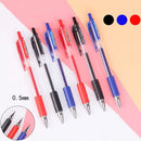 idrop [ 12PCS  Box ] 0.5mm Stationery Press Gel Pen / Pen Alat Tulis / 中性笔 [ BLACK / BLUE / RED ]