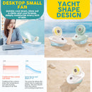 idrop [ 260ml ] Folding Desktop Rechargeable Humidifier & Cooling Fan / Kipas & Mesin Pelembap Udara Mudah Alih / 游艇喷雾风扇(风扇+加湿器260ML)OCEANS HUMIDIFIER & FAN