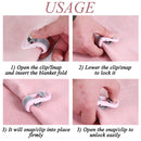 idrop [ 6PCS ] Quilt Duvet Cover Blanket Holder Clipper Clamp Fastener