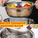 idrop [ 26CM ] Stainless Steel Washing Drain Basin Strainer Bowl