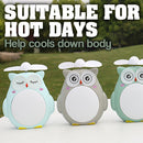 idrop USB Mini Owl Rechargeable Fan with LED Light