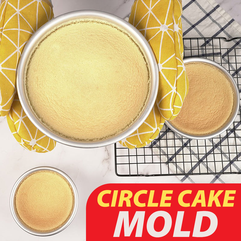 idrop [ 8in ] Bevelled Edge Aluminium Cake Mold with Movable Bottom Lid / Acuan Kek Aluminium / 铝饼模