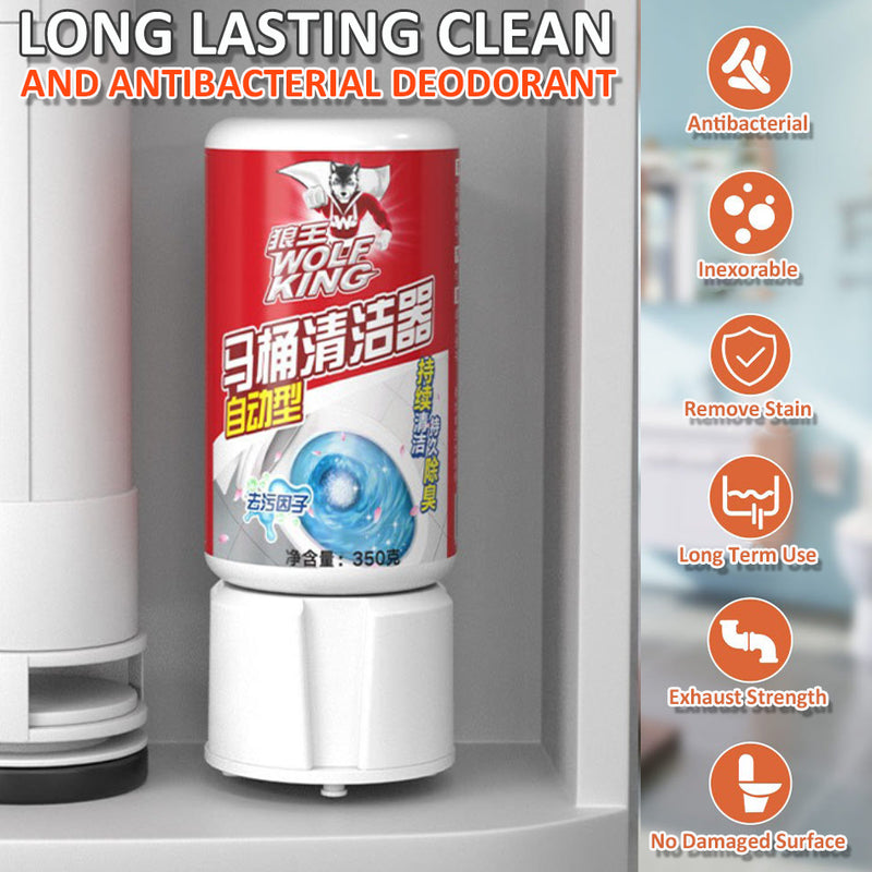 idrop [ 350ml ] Automatic Toilet Cleaner Deodorization Decontamination / Pencuci Jamban Tandas / 350G自动型马桶清洁器(狼王 WOLF KING)