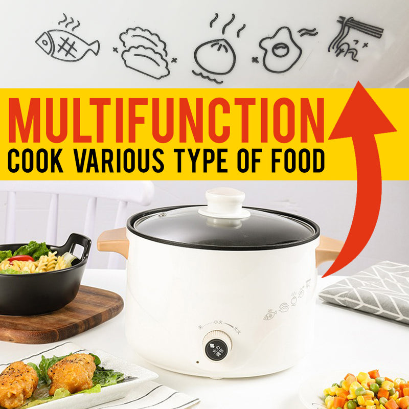 idrop [ FREE LOBSTER ] 2.5L MEYOU Multifunction Kitchen Electric Cooking Pot 800W 220V