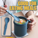 idrop 500ml Breakfast Cup for Eating & Drinking + Foldable Spoon