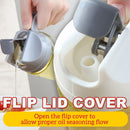 idrop [ 600ml ] Leakproof Oil & Seasoning Sauce Glass Jar Jug Dispenser