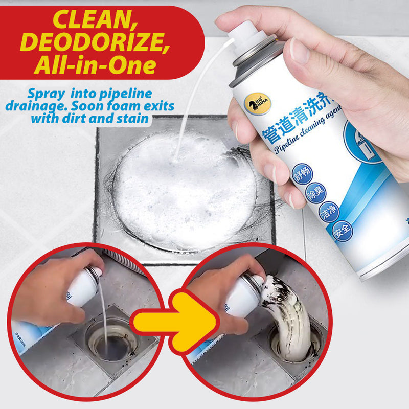 idrop [ 280ml ] Pipeline Plumbing Pipe Foam Cleaner / Pembersih Sistem Paip / 管道清洁剂