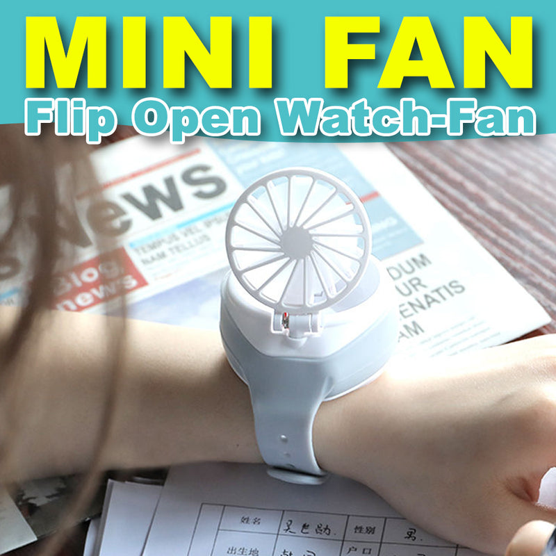 idrop Mini USB Wrist Flip Fan Watch