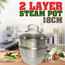 idrop 18CM FENVO 2 Layer Steam Pot with Handle