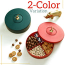 idrop [ CHINESE NEW YEAR ] 27CM  Candy Box for Snack Confectionary Display Storage - Rotating Container [ 4-Slot ]