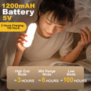 idrop LED Rechargeable Light Desk Lamp Lampu LED 5V充电触摸款简约宿舍灯(1200毫安电池)(万火) [ 5V 1200mAH ]