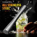 idrop Stainless Steel Popsicle Stick Fruit & Ice Crusher /  Penumbuk Air Batu Keluli Tahan Karat / 22.5CM全钢碎冰棍