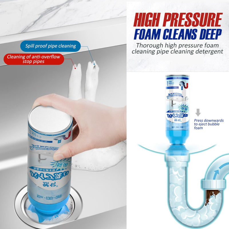 idrop [ 450ml ] Pipe Dredging Bubble Cleaning Detergent Sink Cleaner / Pembersih Pencuci Paip Sinki / 450ML管道清洁泡泡(然兮)