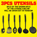 idrop 2PCS Kitchen Cookware Frying Pan [ 20CM & 24CM ] + 3PCS Cooking Utensils