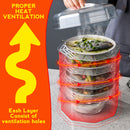 idrop Multilayer Kitchen Insulation Heat Preserving Food Storage Tower