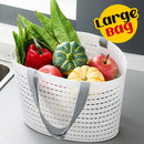 idrop Large Grocery Basket PE Polypropylene Shopping Basket / Beg Beli Belah / 大号PE丙纶手提篮(买菜 篮) [ 43.5 x 14 x 29CM ]
