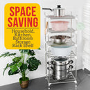 idrop 5 LAYER Tier Aluminium Household Storage Rack Shelf for [ Living Room / Kitchen / Bathroom ]