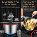 idrop [ 5.5L ] 25.5CM Stainless Steel Micro Pressure Non Stick Cooking Soup Pot Cooker