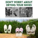 idrop 1pcs Multipurpose Stainless Steel Drying Shoe Hanger Rack