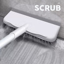 idrop [ 2 IN 1 ] Long Floor Brush Scrubber & Squeegee / Berus Pencuci Lantai / 长款地板刷带水刮