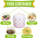 idrop 740ml Ceramic Floral Stew Pot