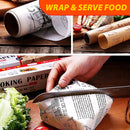 idrop [ 8 Meter x 150cm ] Kitchen Parchment Paper Multipurpose Oil Baking Wrapping Paper / Kertas Minyak Bungkus Makanan / 多用硅油纸