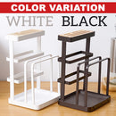 idrop Kitchen Household Tabletop Storage Rack Shelf for Tableware Pot Lid & Knives