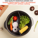 idrop [ 6 Liter ] 36CM 2 in 1 Ceramic Mandarin Duck Claypot / Mangkuk Seramik Dua Dalam Satu / 6L鸳鸯锅(不带盖)36CM(砂煲)(金刚煲V6)