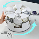 idrop [ 3 LAYER ] 15-Grid Rotatable Petal Shape Small Clothing Storage Box / Kotak Penyimpanan Baju Kecil / 3层15格花瓣形塑料可旋转收纳盒