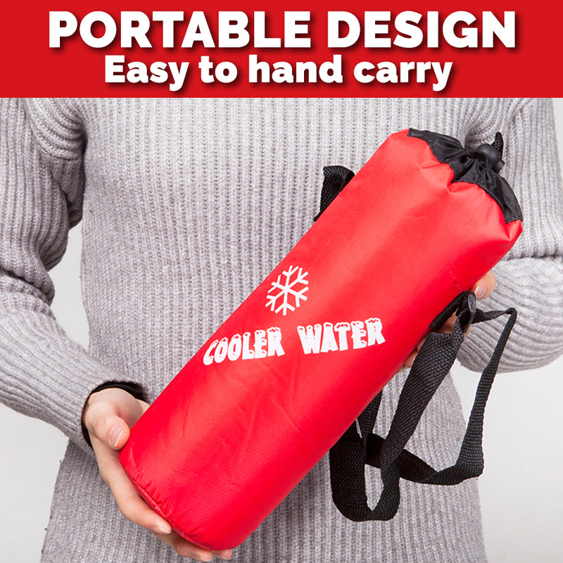 idrop Thermal Insulated Water Bottle Portable Easy Carry Cooler Bag