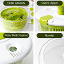 idrop [ 5 Liter ] Vegetable Salad Spin Dryer & Washer Spinner Dehydrator / Mangkuk Pemutar Pencuci dan Pengering Sayur / 脱水器