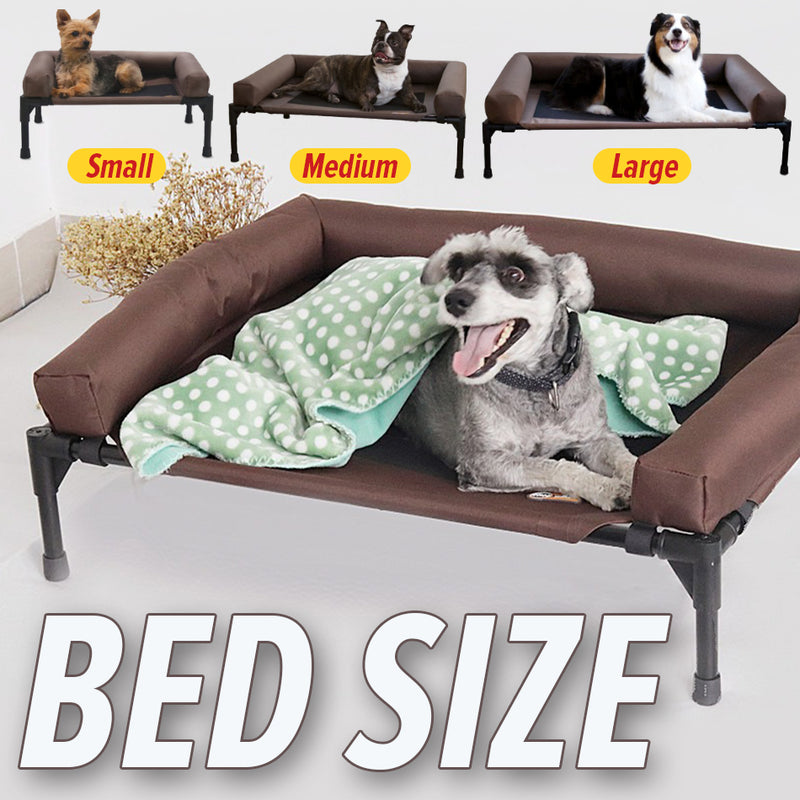 idrop Bolster Elevated Pet Dog Bed / Katil Tidur Anjing Haiwan Peliharaan / 高架宠物狗床