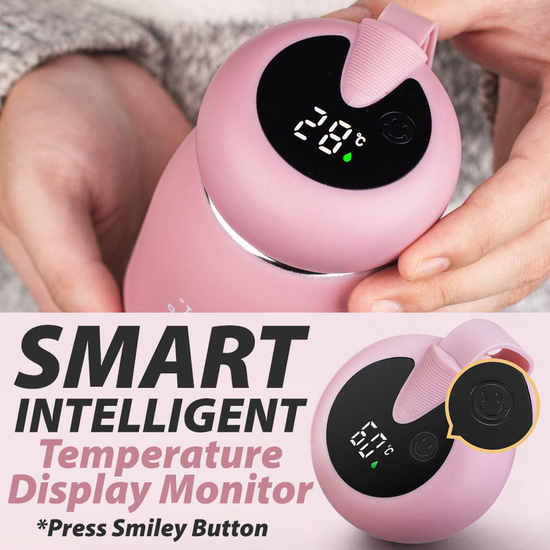 idrop [ 320ml ] Portable Mini Vacuum Drinking SUS304 Stainless Steel Flask with Smart Temperature Display / Botol Minuman Air / 带智能温度显示的便携式迷你不锈钢烧瓶