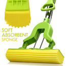 idrop Folding Sponge Mop - Foldable Extendable Absorbent Sweeper