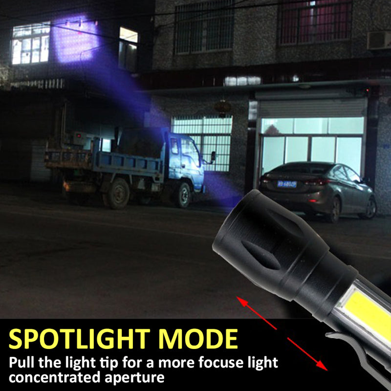 idrop USB Rechargeable LED Torch Light / Lampu Suluh LED USB / USB充电手电筒LED(塑料盒子)