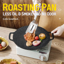 idrop [ 38CM ] Nonstick Roasting Pan Plate / Piring Tidak Lekat Memanggang / 双用烤肉盘