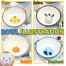 idrop [ 15CM / 1 PC ] Children Ceramic Food Bowl Tableware Set / Set Mangkuk Makan Seramik Kanak-Kanak / 陶瓷碗 6^陶瓷碗浮雕手绘-