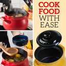 idrop [ 3.8L / 5L ] Ceramic Casserole Cooking Pot with Lid Cover
