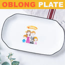 idrop Ceramic Family Plateware Dish Serveware [ Square / Oblong Plate  ]