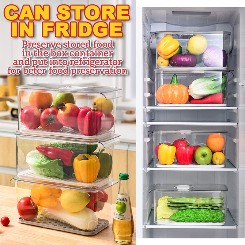 idrop Household Kitchen Refrigerator Food Storage Preservation Box