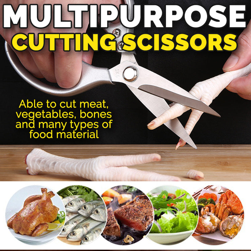 idrop Heavy Duty Household Kitchen Stainless Steel Multipurpose Cutting Scissor