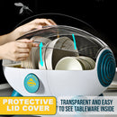 idrop Household Kitchen Utensil Bowl Plates Utensil Dishrack Storage Container Box