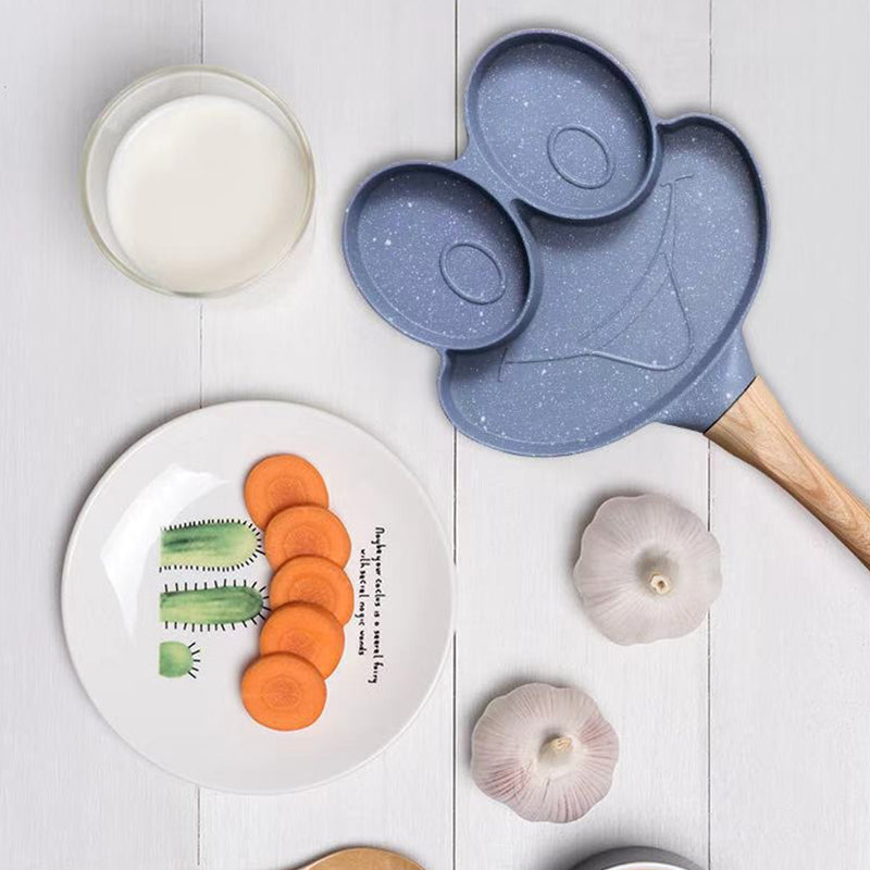 idrop Nonstick Cute Frog Head Shape Frying Pan Skillet [ 3 Slot ] / Pemanggang Tidak Lekat Bentuk Kepala Katak Comel / 3孔青蛙头造型复底煎蛋器(3格煎盘)
