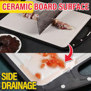 idrop 2 IN 1 Double Sided Multifunction SUS316 Stainless Steel & Wheat Plastic Kitchen Cutting Chopping Board